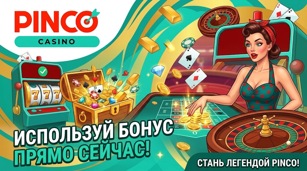 Визуалы Пинко казино с акцентом на слоты, лайв-казино и высокие коэффициенты